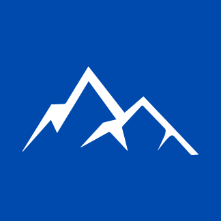 White Outline Of A Mountain